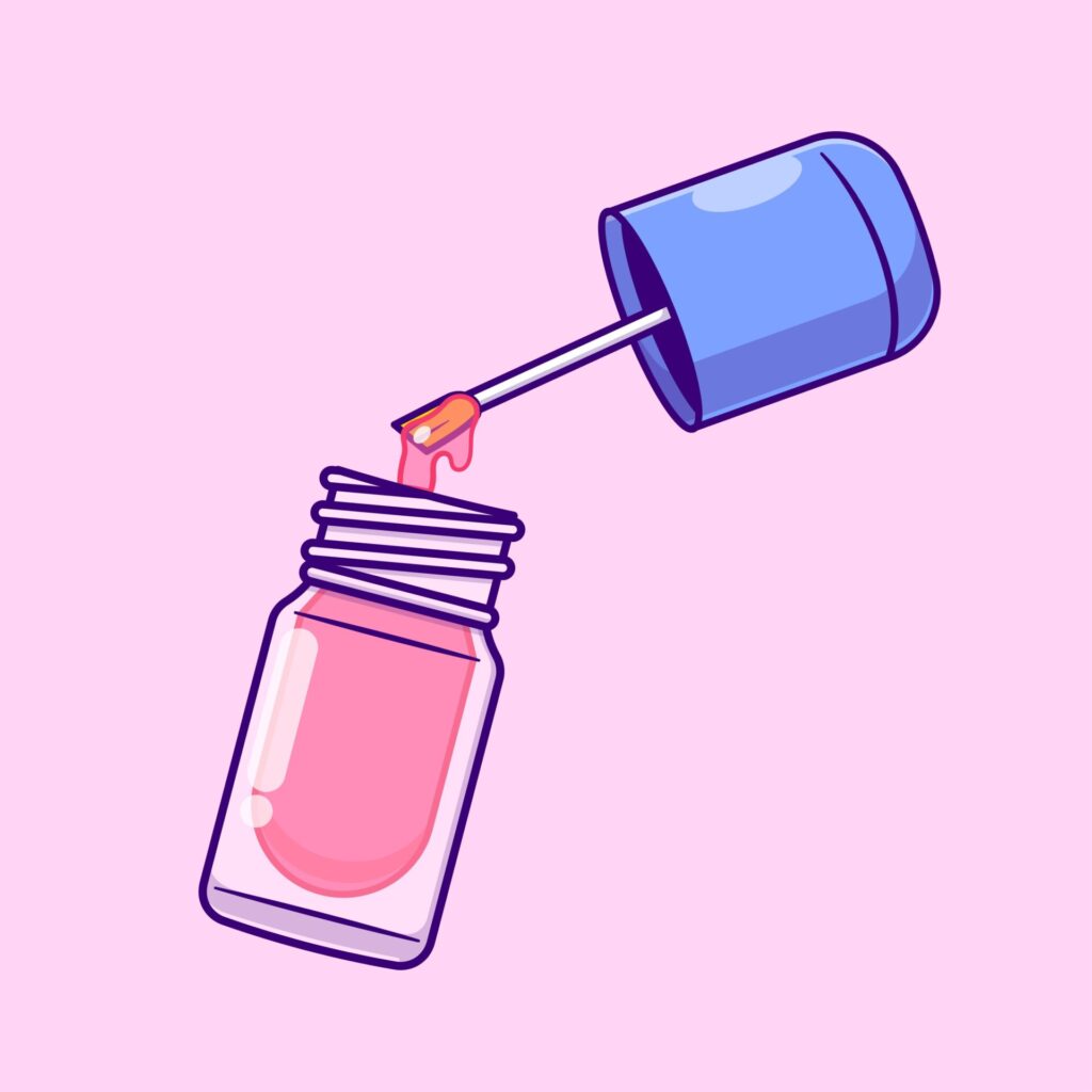  Illustration of gel polish