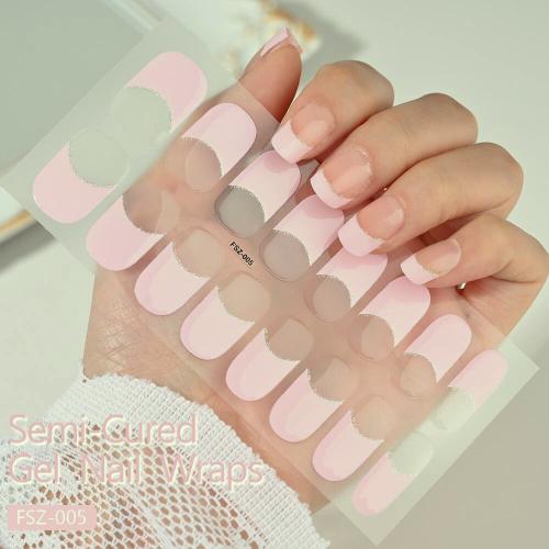 semi curec nail strips