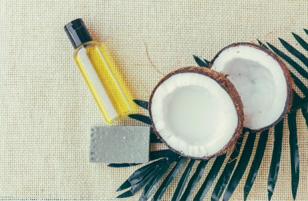 treat nails with natural remedies like coco oil