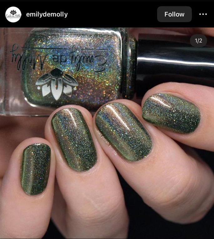 copper-to-green multichrome design