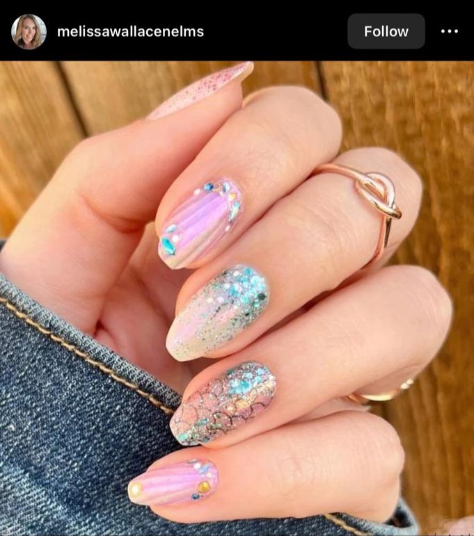 whimsical and dreamy pastel nail design for your march nail designs